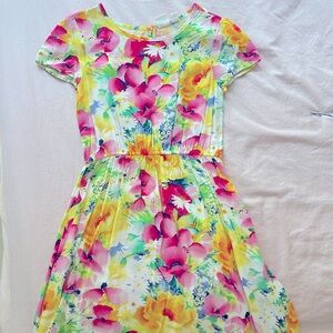 GAP Kids Floral Dress - Pink and Yellow